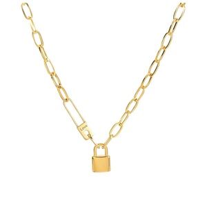 B15. Paperclip Lock Necklace